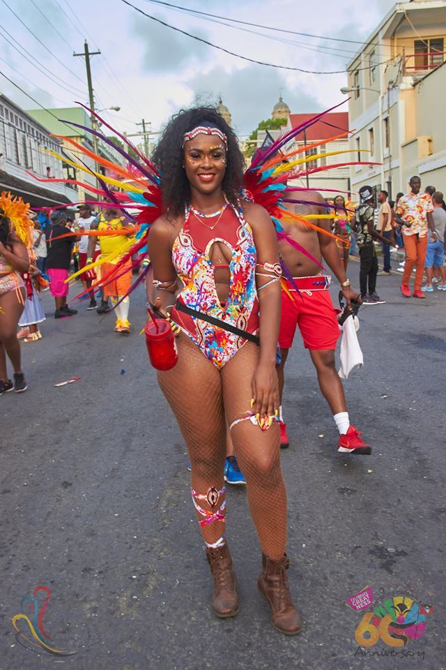 Antigua Carnival red one piece