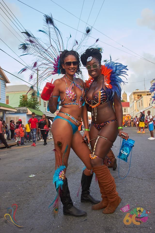 Antigua Carnival two beauties posing