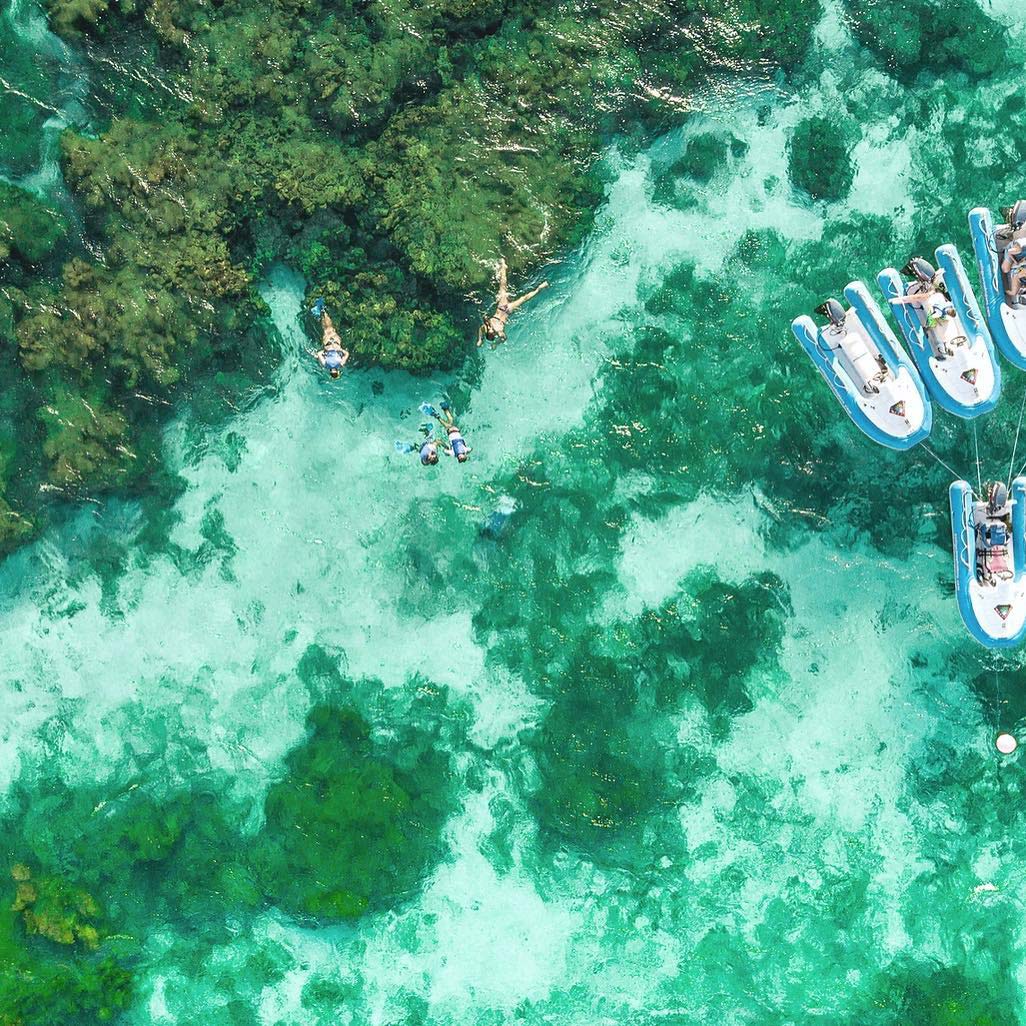 Antigua Reef Riders aerial snorkeling