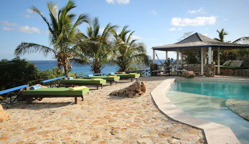Carib House poolside