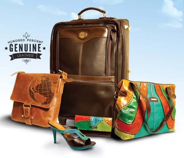 Land Leather selection of bags and shoe