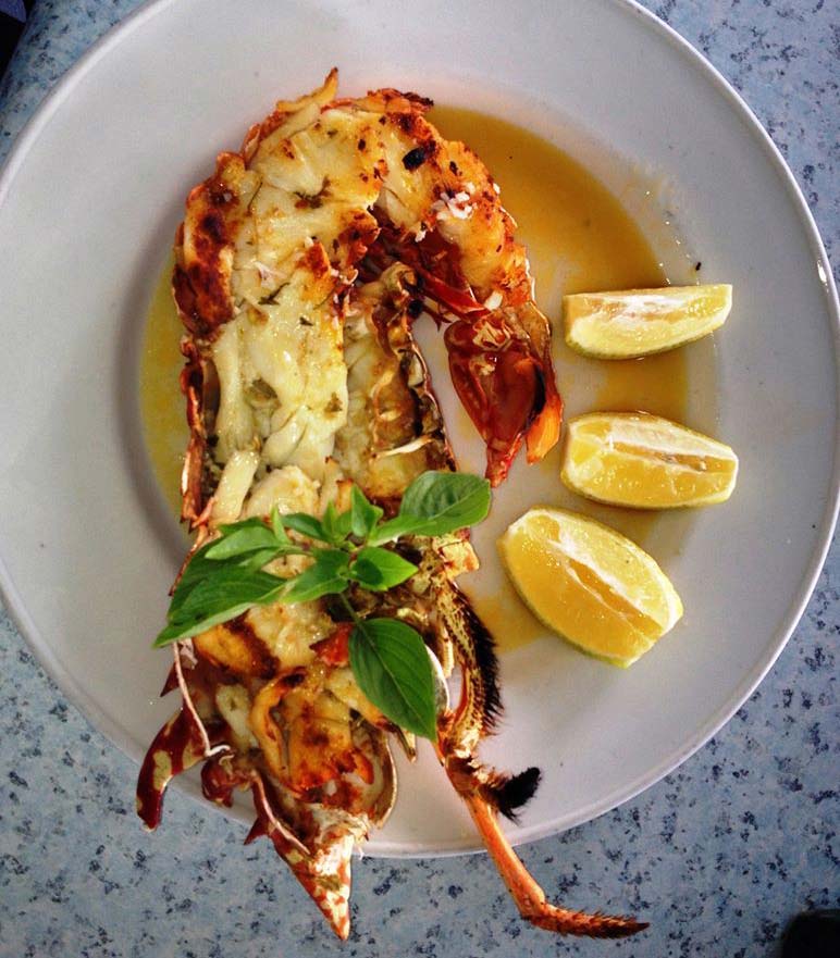 Millers by the Sea grilled lobster