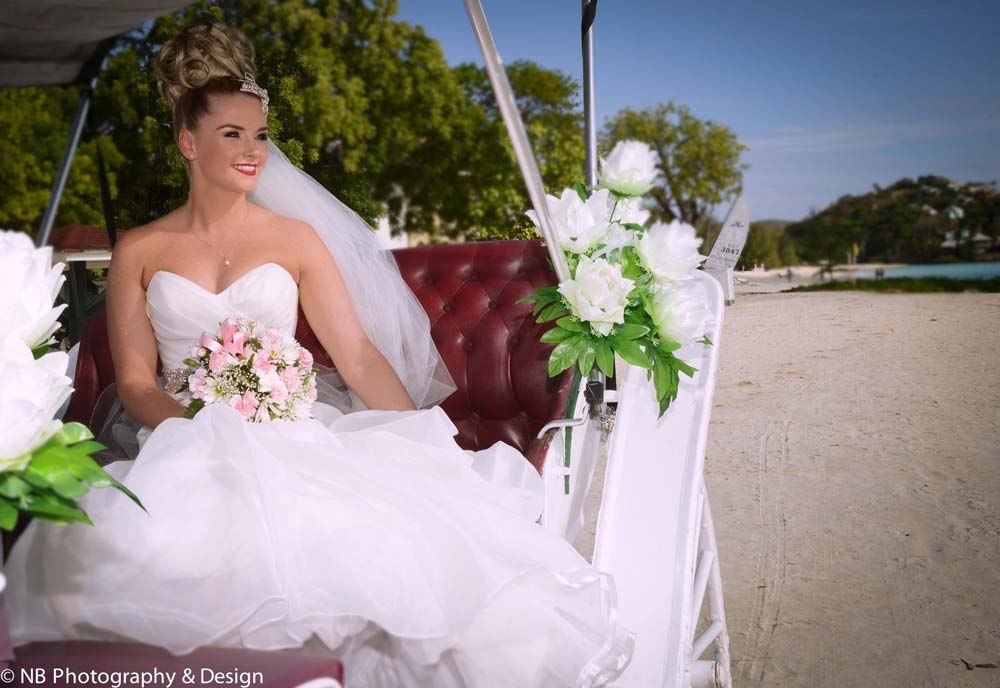 NB Photography bride in carriage