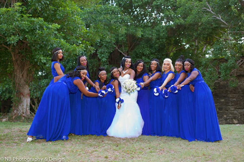 NB Photography bridesmaids in blue
