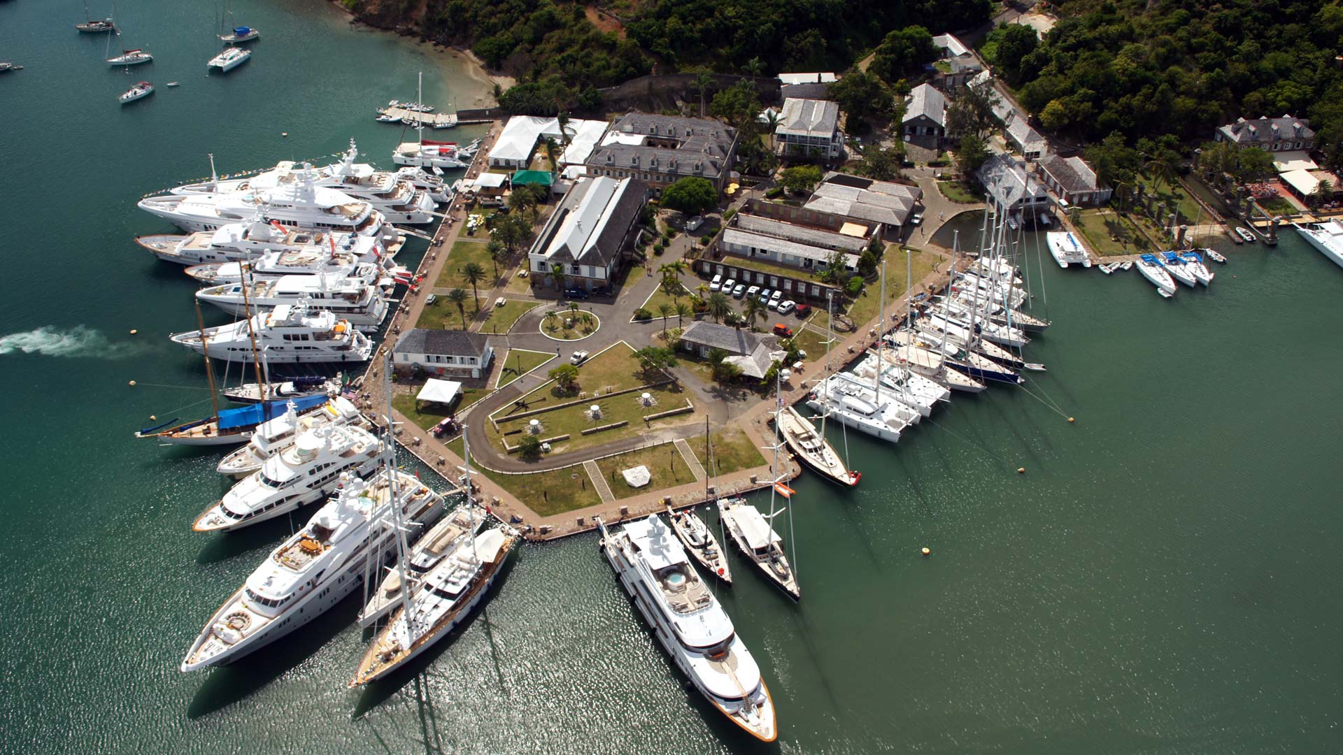Nelson's Dockyard aerial view
