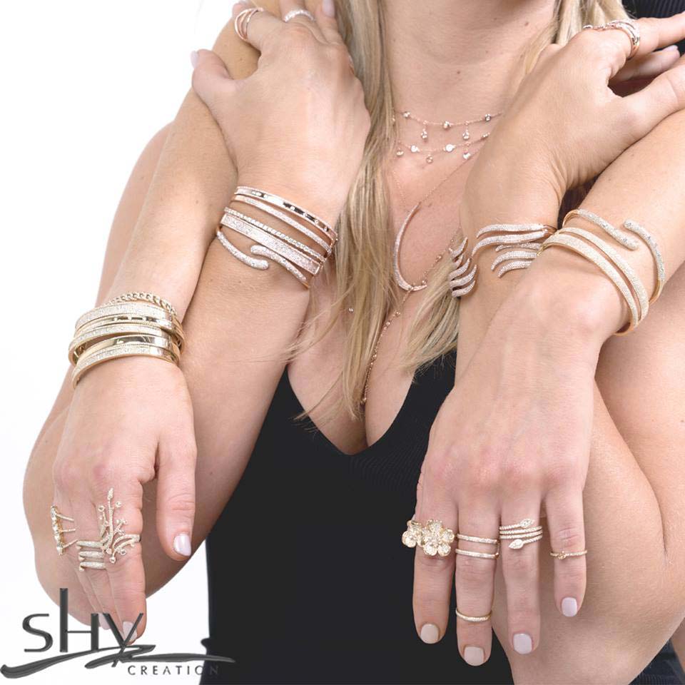 Sterlings Shy Creation rings and bracelets