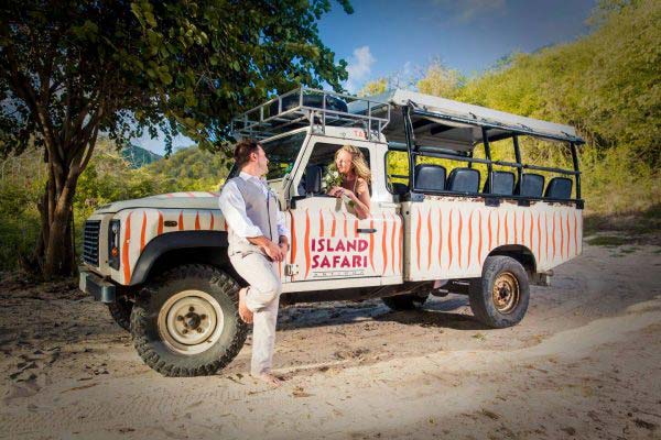 Tropical Adventures Island Safari wedding