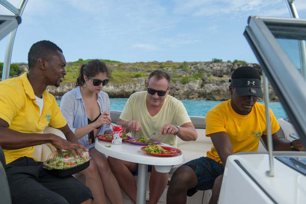Undersea Odyssey lunch on the boat