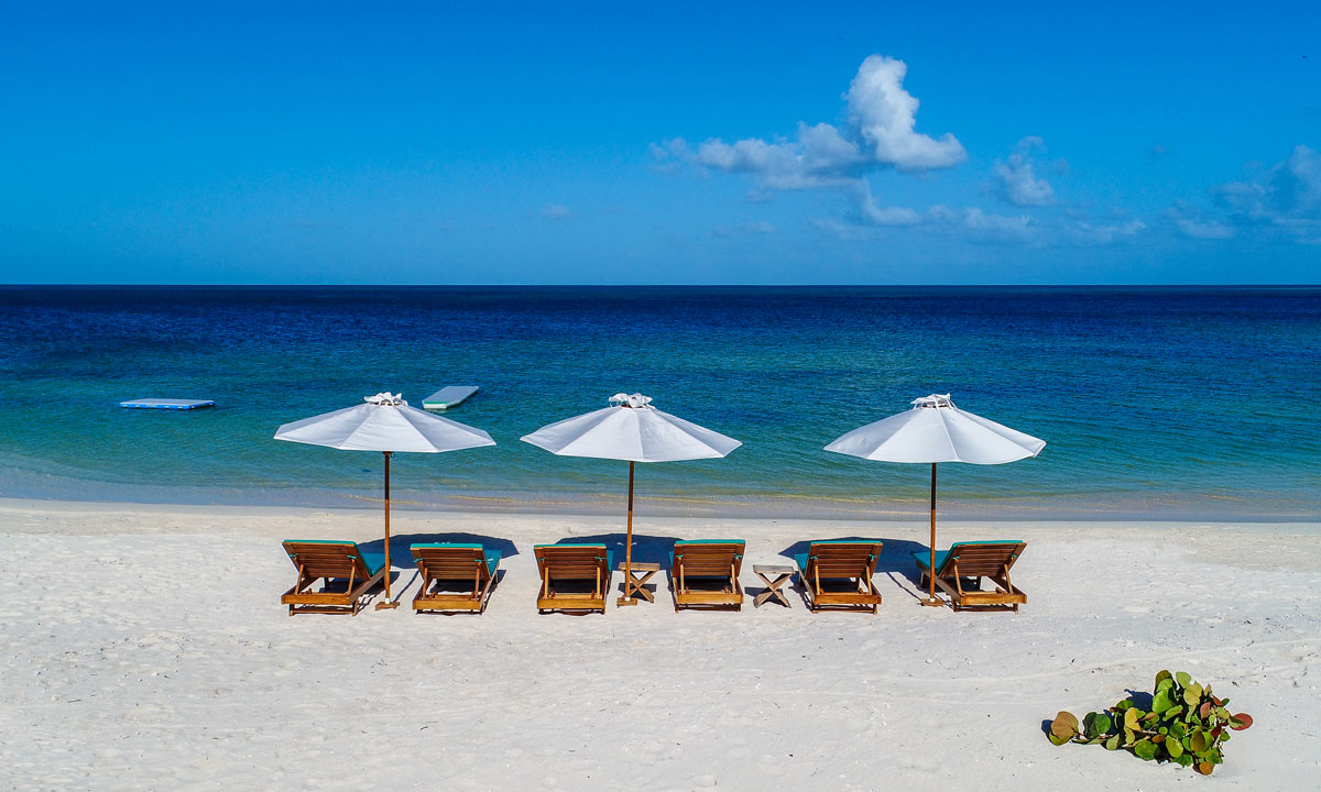Barbuda beach chairs